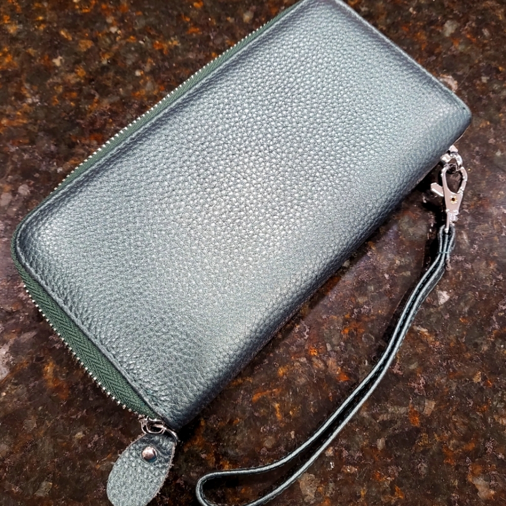 Green Wrist Wallet -RFID